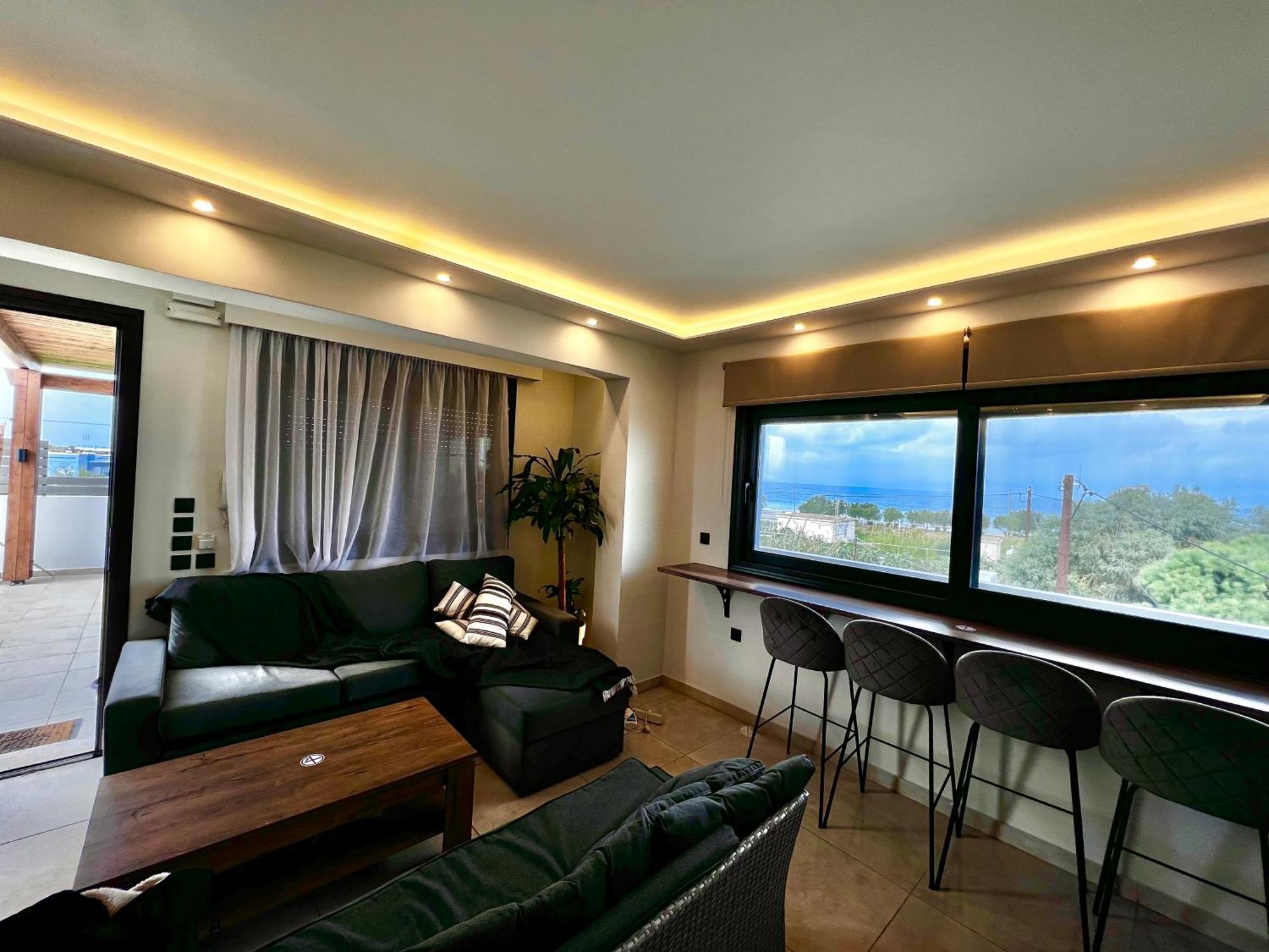 Odyssea Top View & Hot Jacuzzi Front Beach Кремасти Экстерьер фото